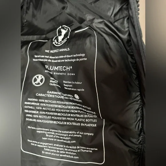 Save the duck puffer vest 2/M - Picture 11 of 13